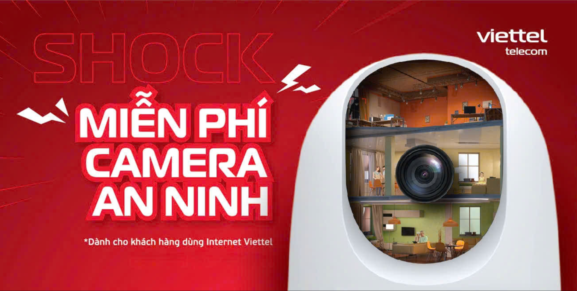 dang ky internet Viettel tang Camera