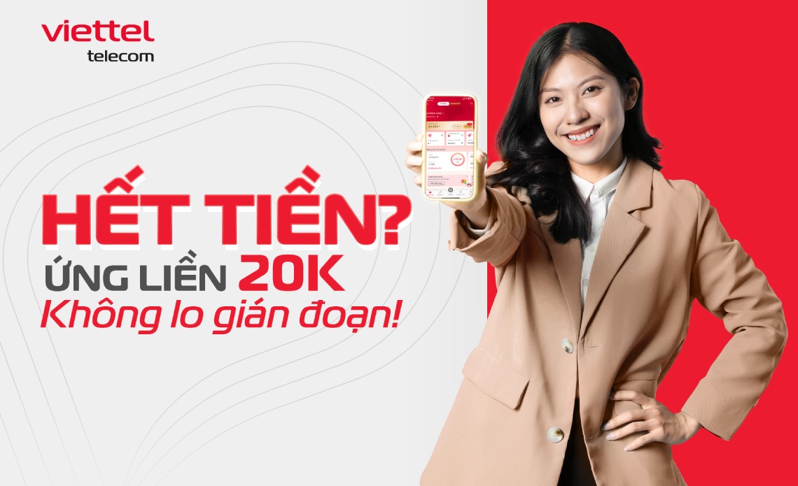 Cách ứng tiền Viettel 20k