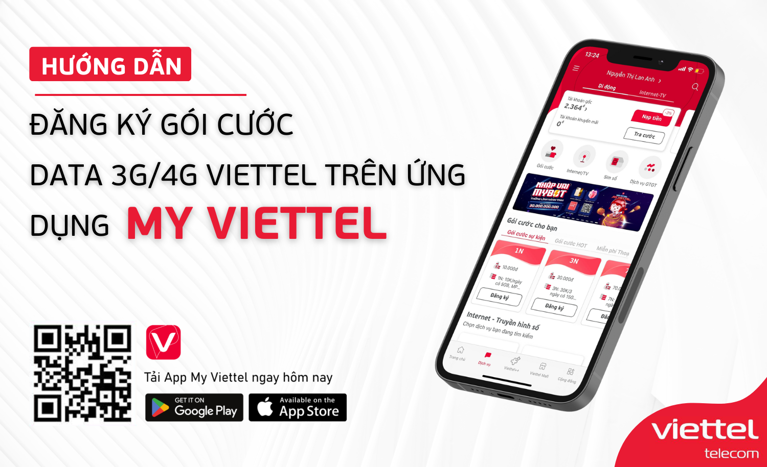 đăng ký 4G Viettel online
