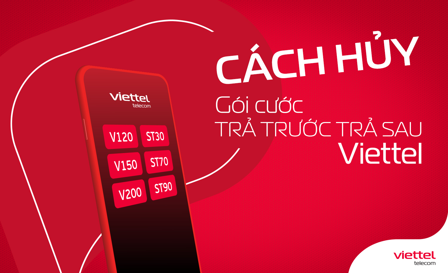 Cách hủy gói cước Viettel trả sau