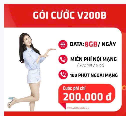 Gói cước gọi nội mạng Viettel tháng cơ bản