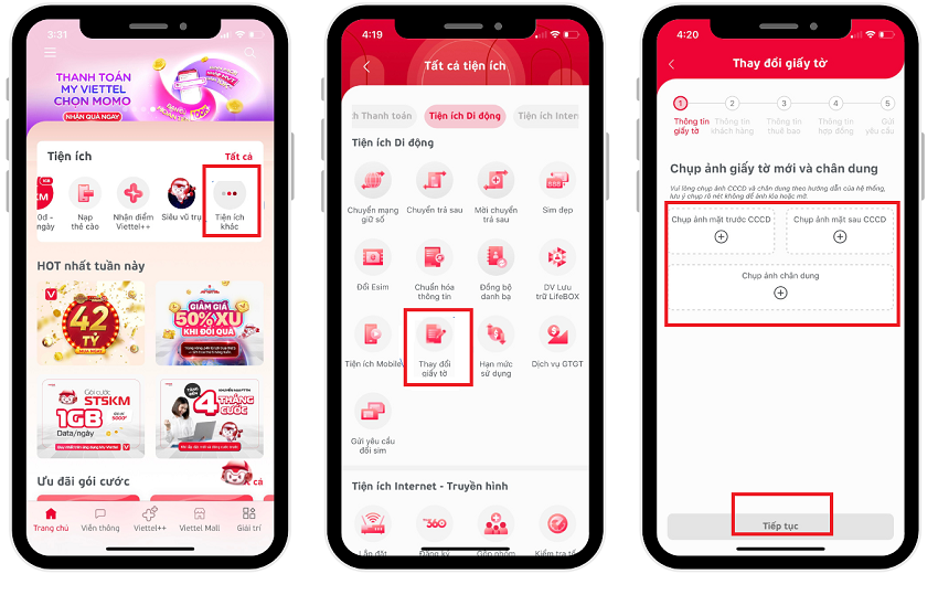 Cách đổi thông tin chính chủ sim Viettel tại nhà mới nhất 2026 3 Cách đổi thông tin chính chủ sim viettel tại nhà trên My Viettel