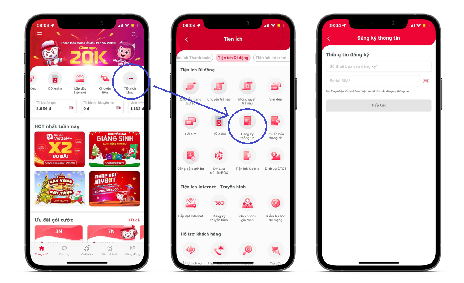 Cách đăng ký sim chính chủ Viettel tại nhà qua App My Viettel