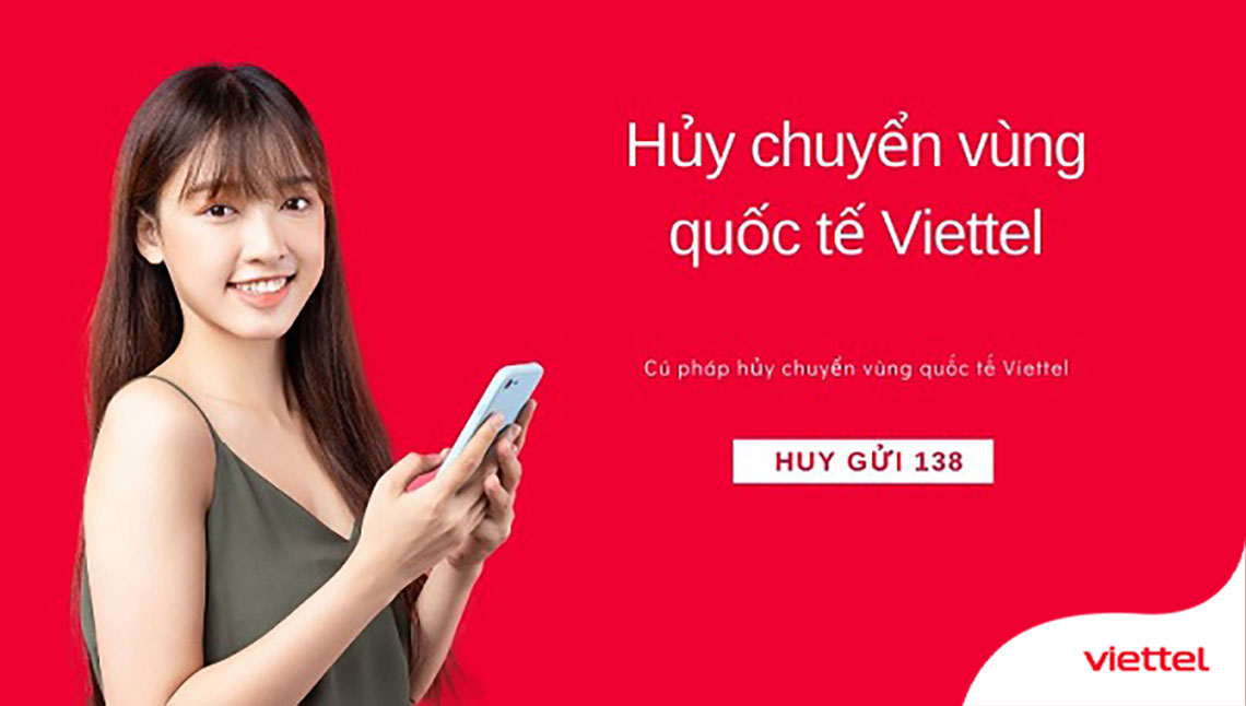 Cách hủy chuyển vùng quốc tế Viettel 