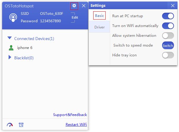 OSToto Hotspot là phần mềm phát wifi miễn phí ổn định, dễ thao tác trên Windows.